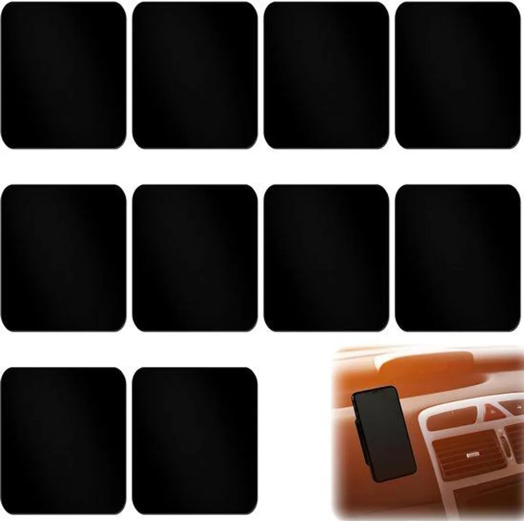 Tapis de Voiture Antidérapant en Gel Silicone Lavable et Adhésif x10