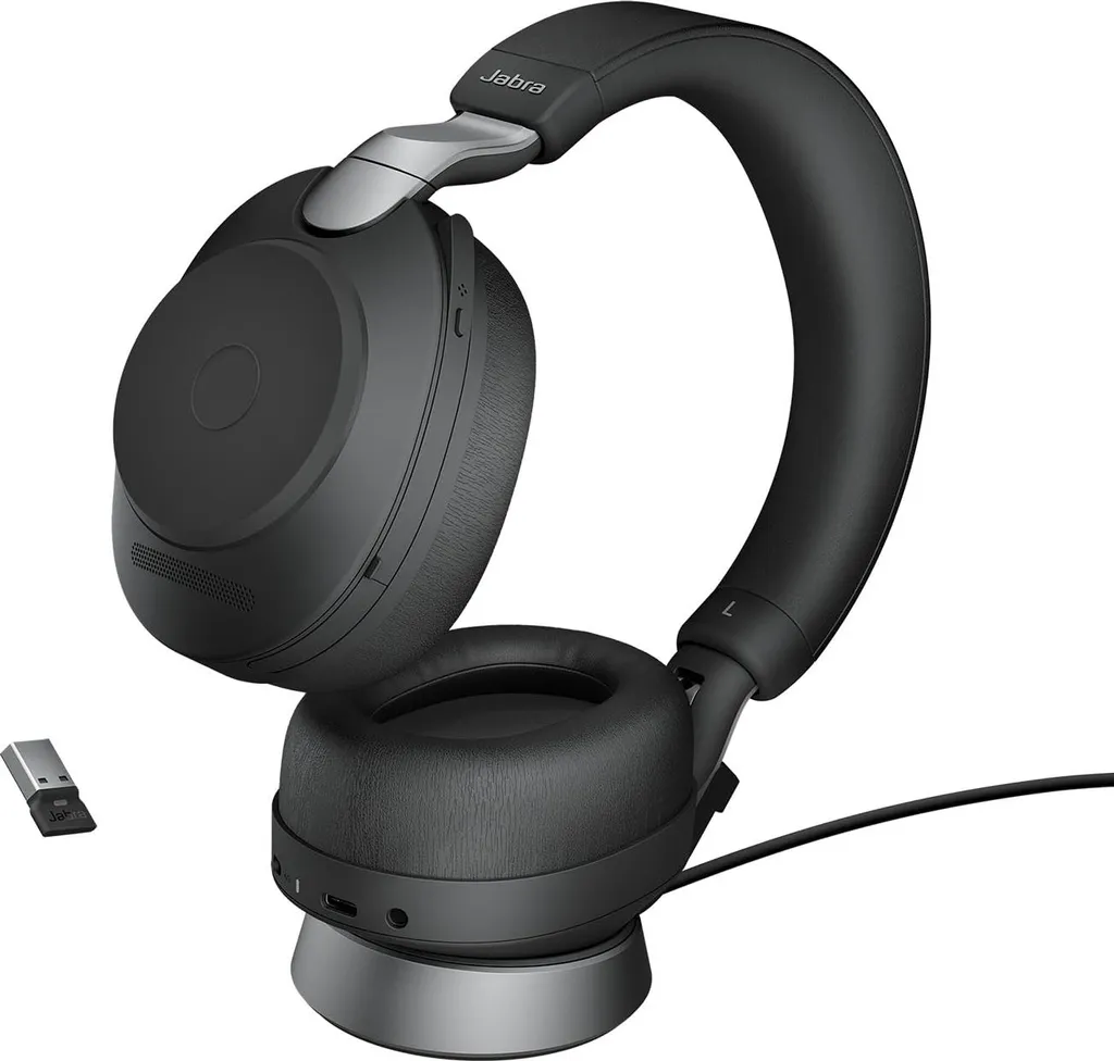 Casque Professionnel Jabra Evolve2 85 UC Duo Stéréo avec Base de Charge - 10
