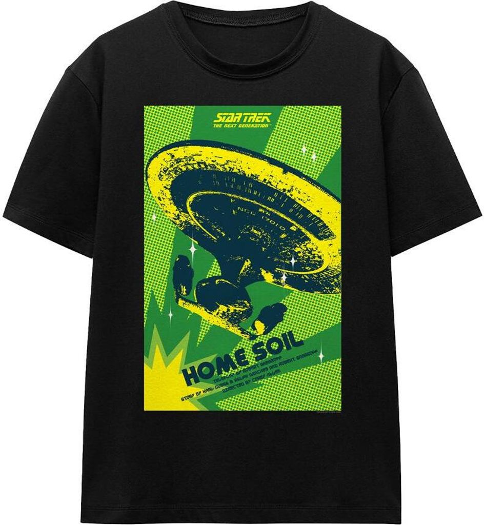Star Trek - "The Next Generation Season 1 Episode 18" T-Shirt für Herren/Damen Uni TV16305 (M) (Schwarz)