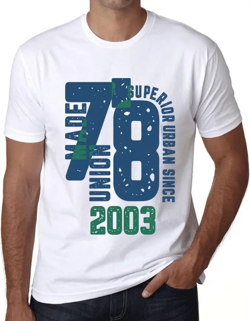 Herren Grafik T-Shirt Überlegener urbaner Stil seit 2003 – Superior Urban Style Since 2003 – Geschenk 21. Geburtstag Jahrestag 21 Jahre Jubil...