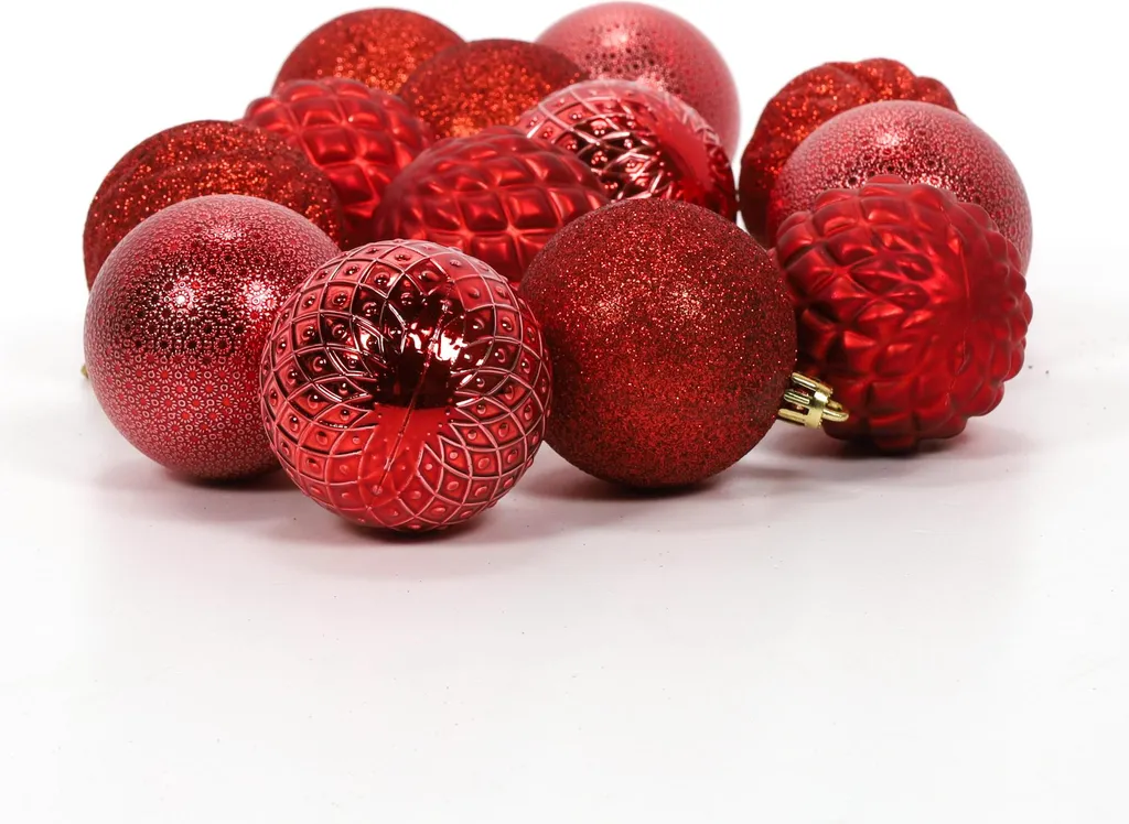 Lot de 35 boules de Noël 6 cm incassables pour décoration de fête - 4