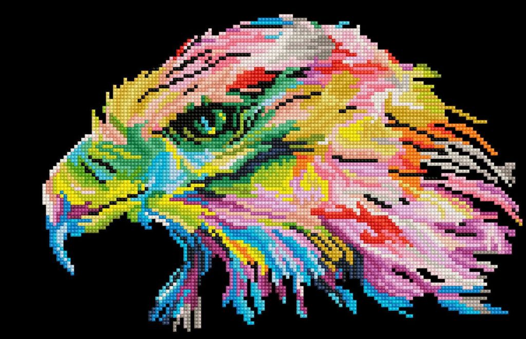 Diamond Dotz Diamond Painting Eagle Eye Tierkunst Spielzeug