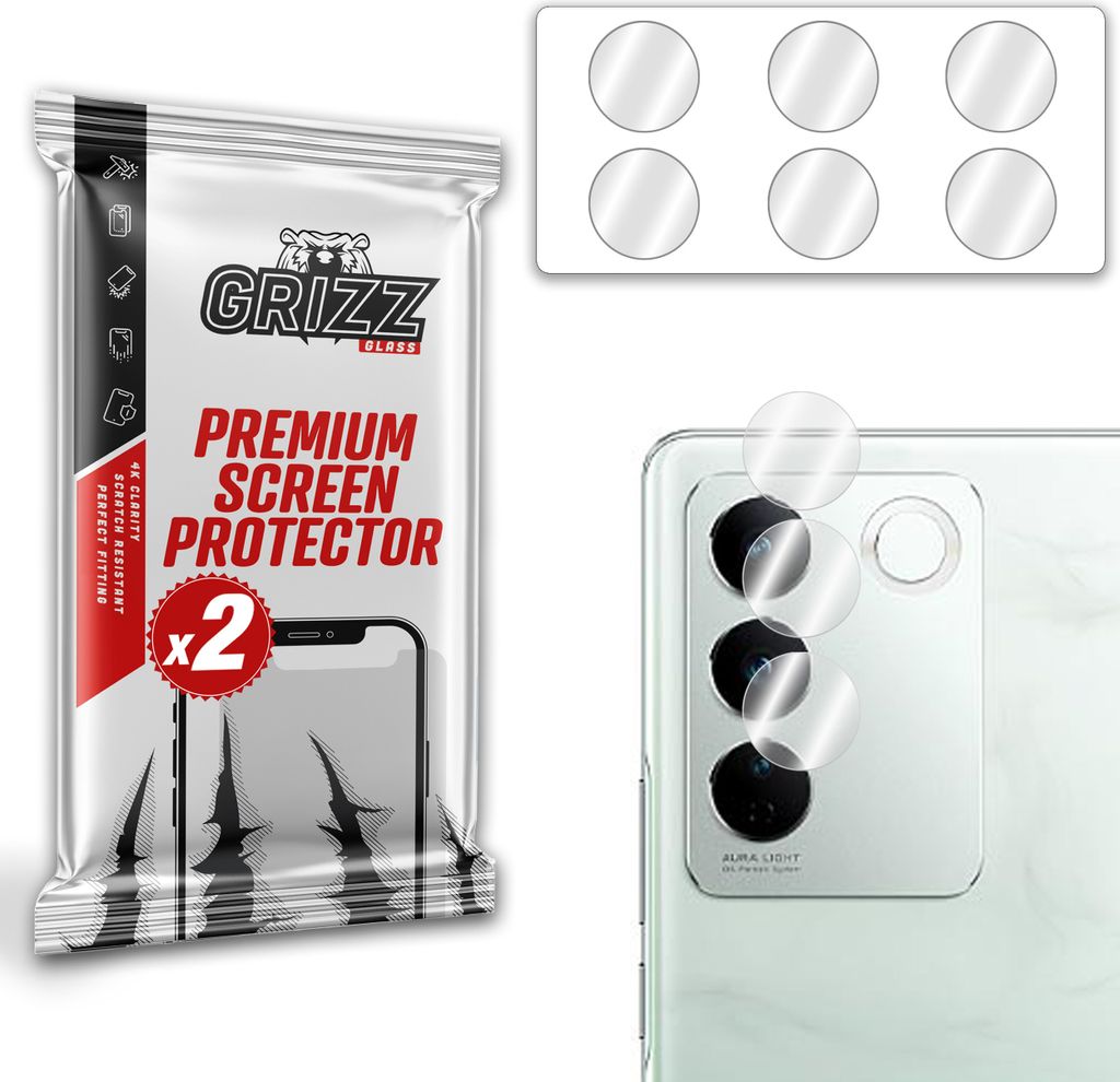 Glas für die Kamera GrizzGlass HybridGlass für Vivo S16 Pro