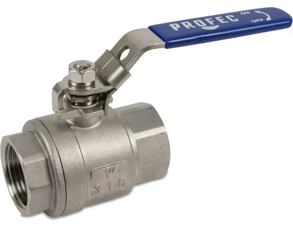 Robinet à boisseau sphérique 3/4 pouce en inox haute pression réglable