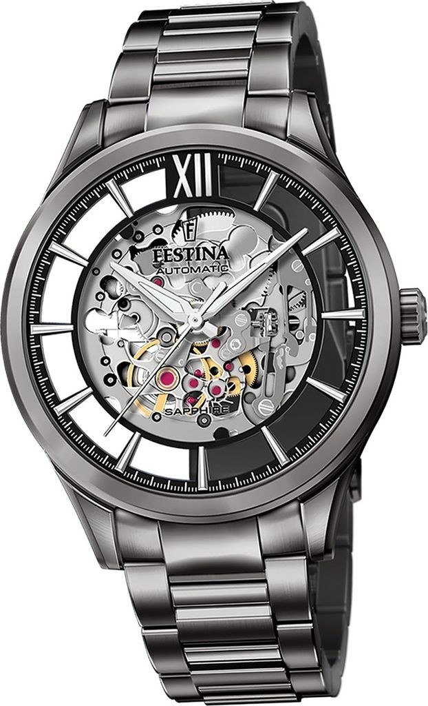 Festina Edelstahl Herren Uhr Armbanduhr schwarz Luxus D2UF20632/1