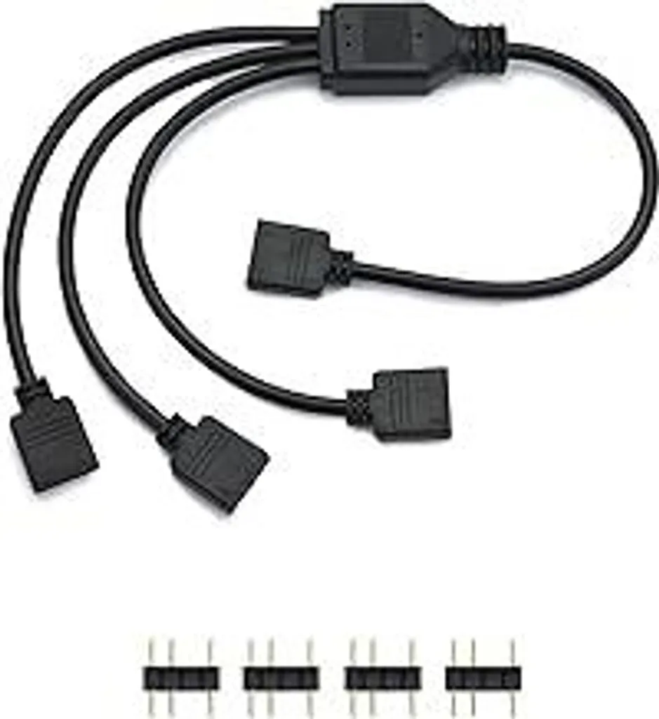 Splitter ARGB 1 a 3 per Ventole CPU 5V | Cavo Estensione 30cm RGB