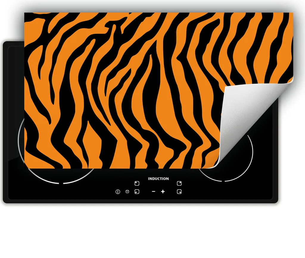DarHaus 90x52 cm piastra antiscivolo avvolgibile, nero - arancione