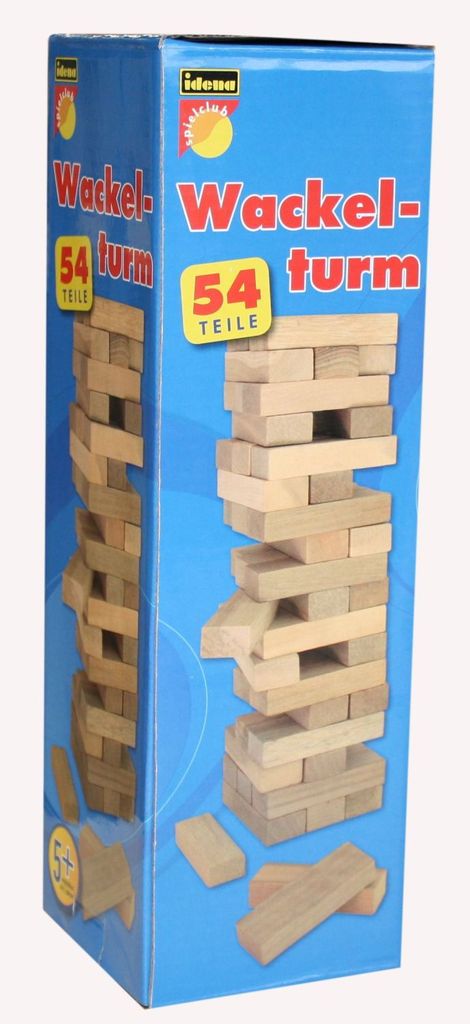Idena Wackelturm-Spiel / 54teilig / aus Holz Produktbild 