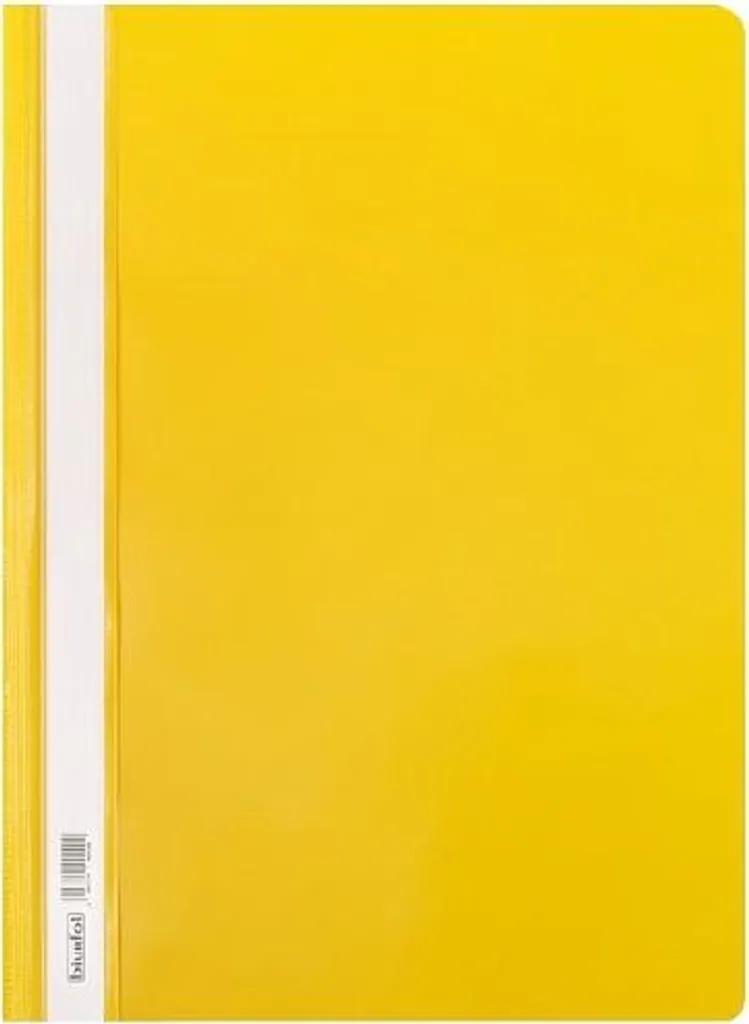 Pochettes Carton A4 Jaunes Rigides pour Archivage de Bureau - 20 Pcs