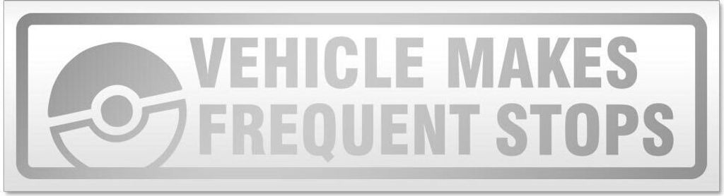 Kiwistar Frequent Stops Catch Magnetschild Schild magnetisch - 45cm Silber - Magnetfolie für Auto PKW Kfz