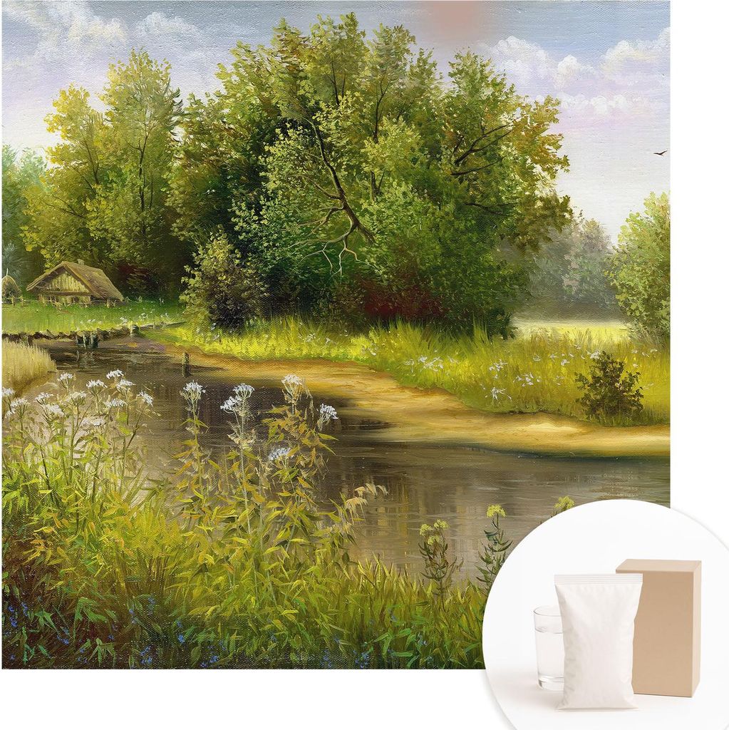Fototapete - Wandbilder für Wohnzimmer - 250x250 cm - Dekorative Wandfolie - Modernes Design für Wanddekoration - Tapeten für Innenräume - Län...