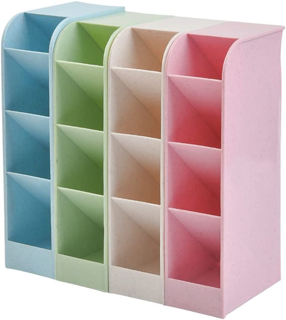 4 Stück Schreibtisch Supplies Organisatoren,Schreibtisch Stifteköcher,Stiftehalter Organizerfür Büro,Schule,Heimbedarf