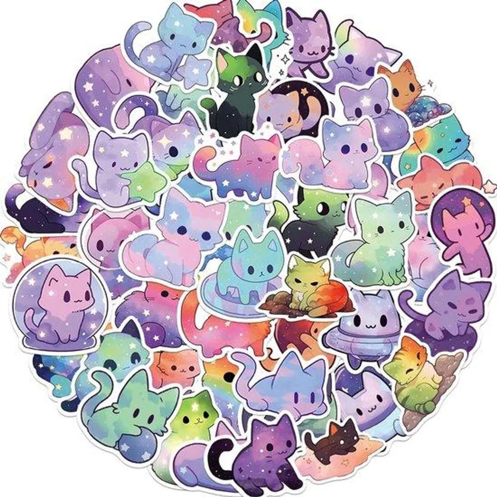 Lot de 100 Autocollants Étanches - Stickers Vinyle Bouteille d'Eau