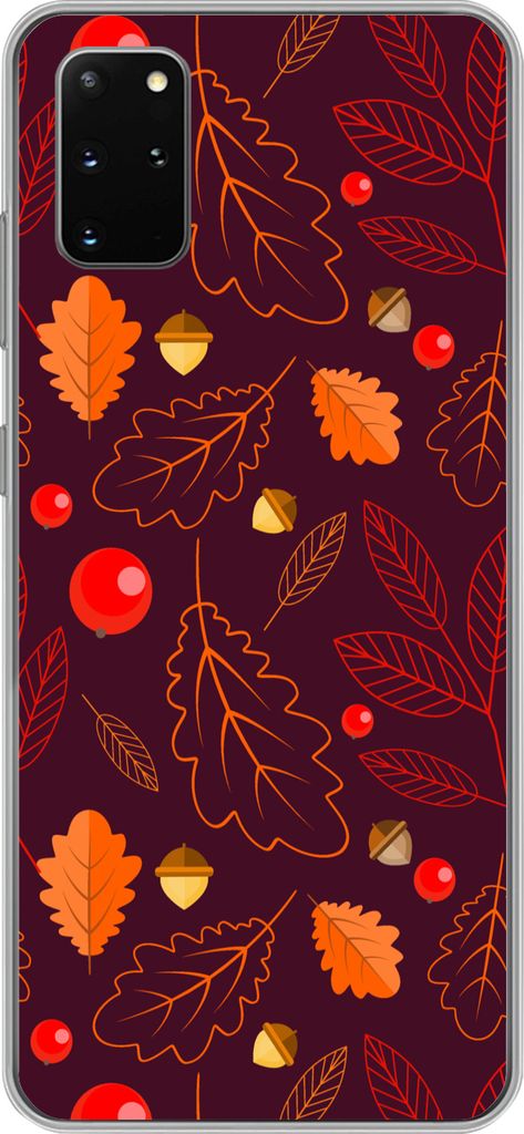 MuchoWow Handyhülle Schutzhülle Hülle für Telefoonhoesje Samsung Galaxy S20 Plus Muster - Herbst - Laub - Mädchen - Kinder - Kinder Silikon ...