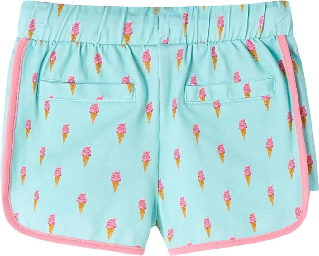 vidaXL Bermuda Bambino 104 Verde Menta: Pantaloni Corti Resistenti