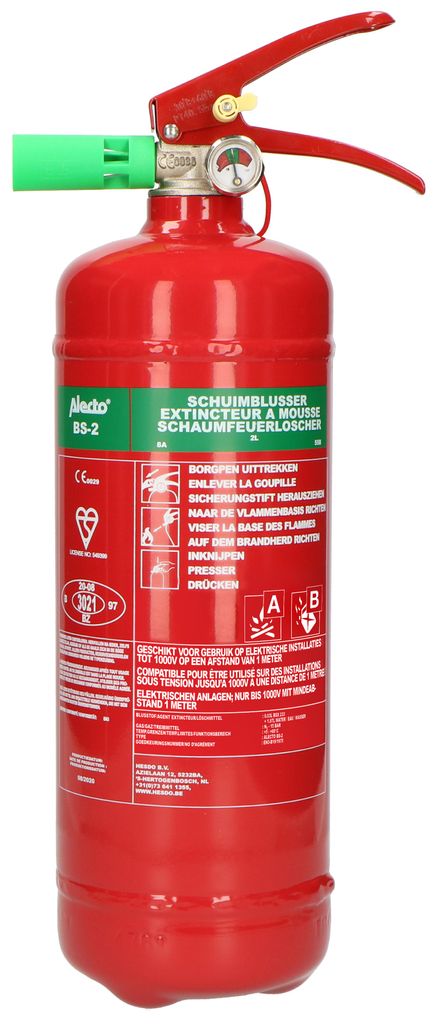Alecto BS-2 – penový hasiaci prístroj 2 kg Obrázok produktu 
