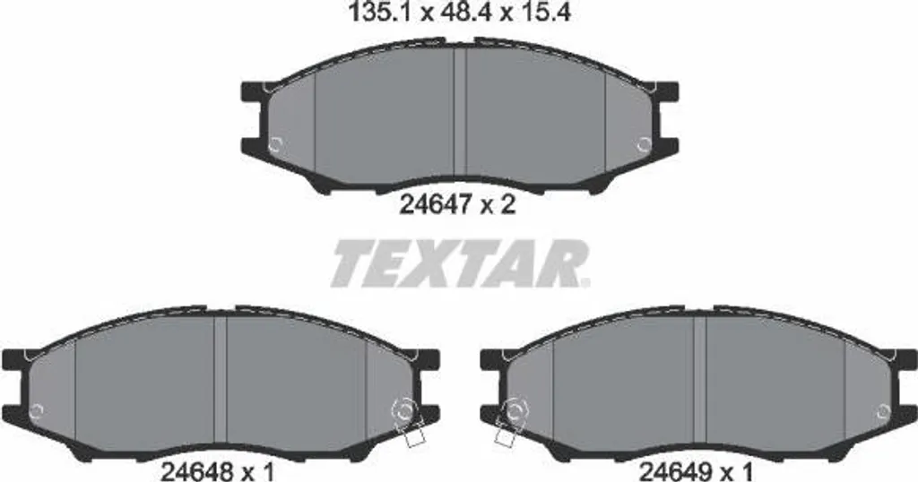Plaquettes de frein OE 1N073328Z TEXTAR - Haute Résistance et Durée