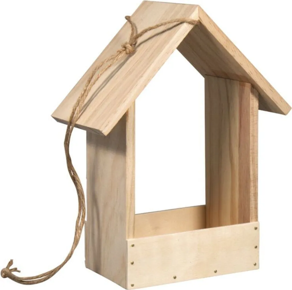Mangeoire à suspendre 20x10x25 cm en bois traité contre l'humidité