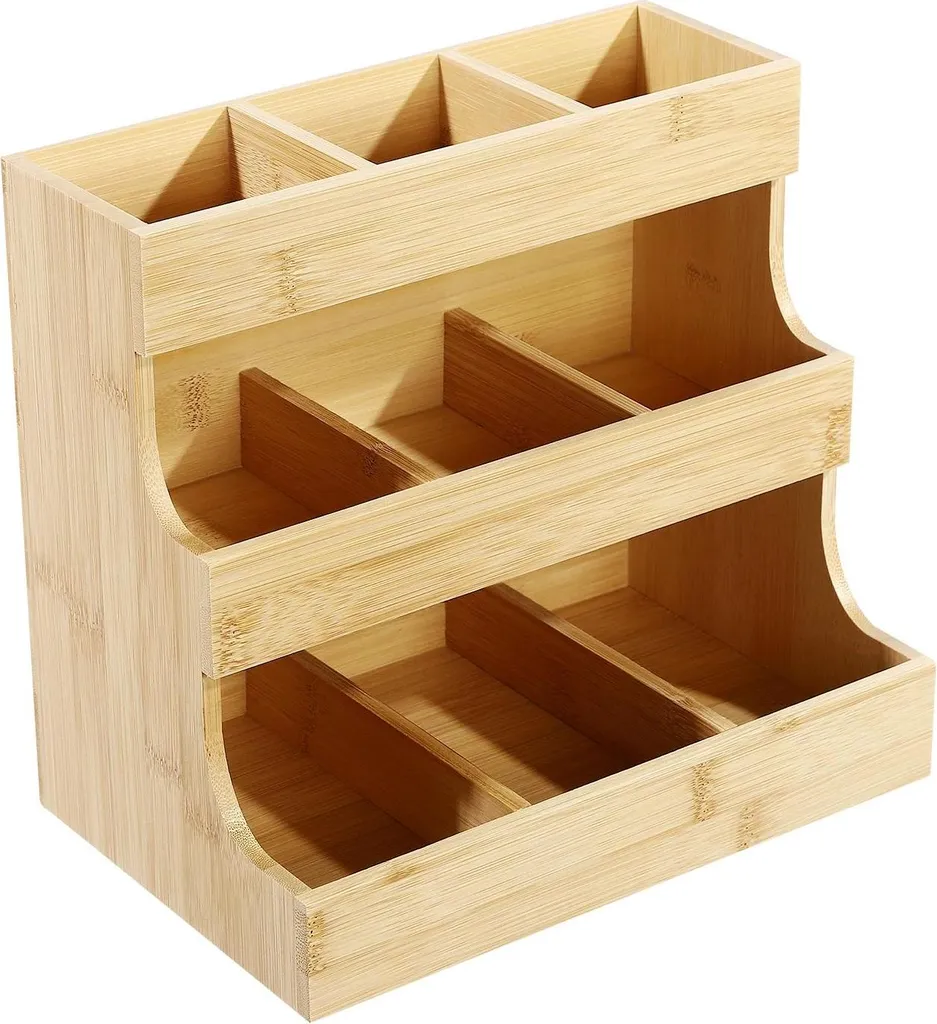 Rangement thé en bois : fini le désordre avec ce porte-sachet vertical