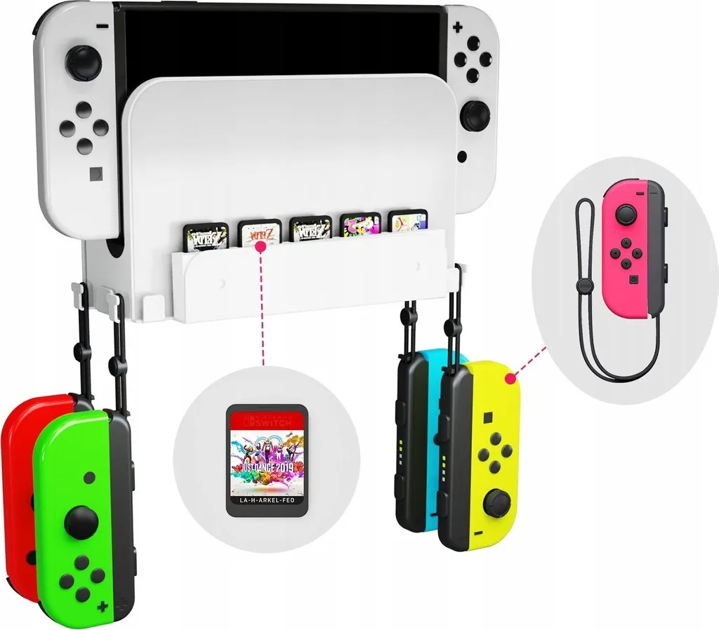 Support mural pour Nintendo Switch, Switch OLED et Lite - Modèle NS252 - 10