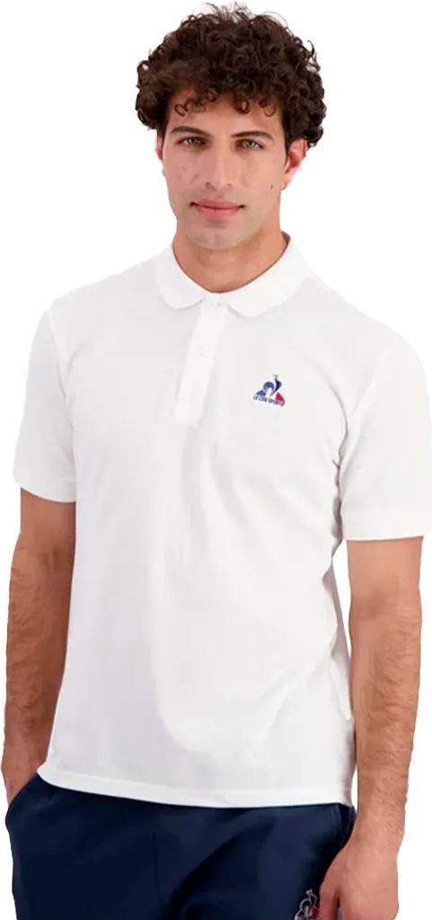 Le Coq Sportif Ess N°1 Kurzarm-poloshirt Weiß L Herren Weiß Produktbild 
