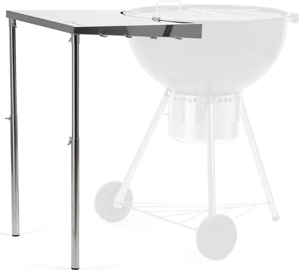 BBQ-Toro Edelstahl Beistelltisch für Ø 57 cm Kugelgrill | Seitentisch