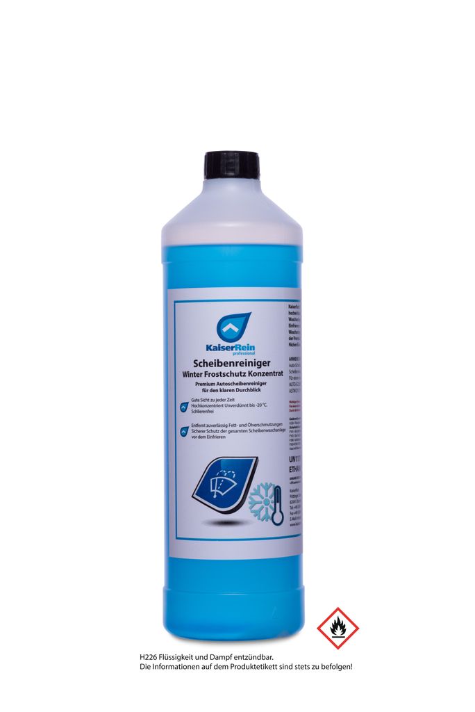 KaiserRein Scheibenreiniger Winter Frostschutz Konzentrat 1 L Premium Autoscheibenreiniger für den klaren Durchblick Auto KFZ Winter Scheibenwisch...