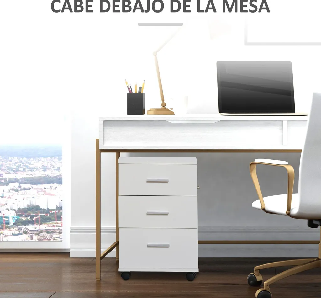 Caisson de bureau sécurisé pour ranger et protéger vos documents A4 61cm - 5