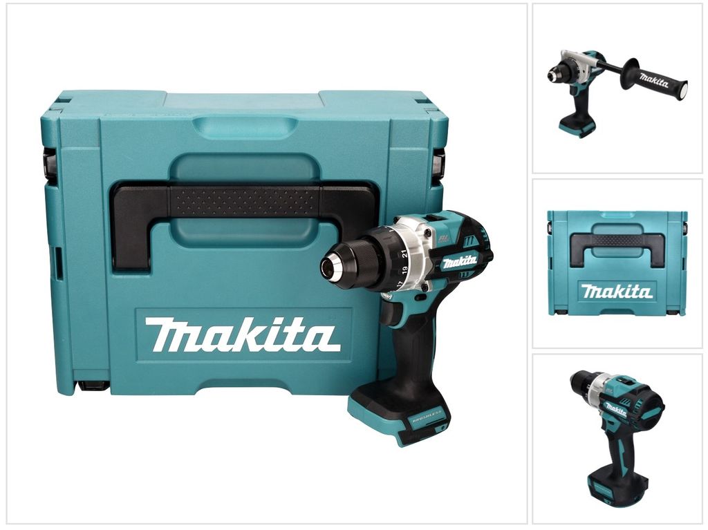 Makita DDF 486 ZJ Akku Bohrschrauber 18 V 130 Nm Brushless + Makpac - ohne Akku, ohne Ladegerät