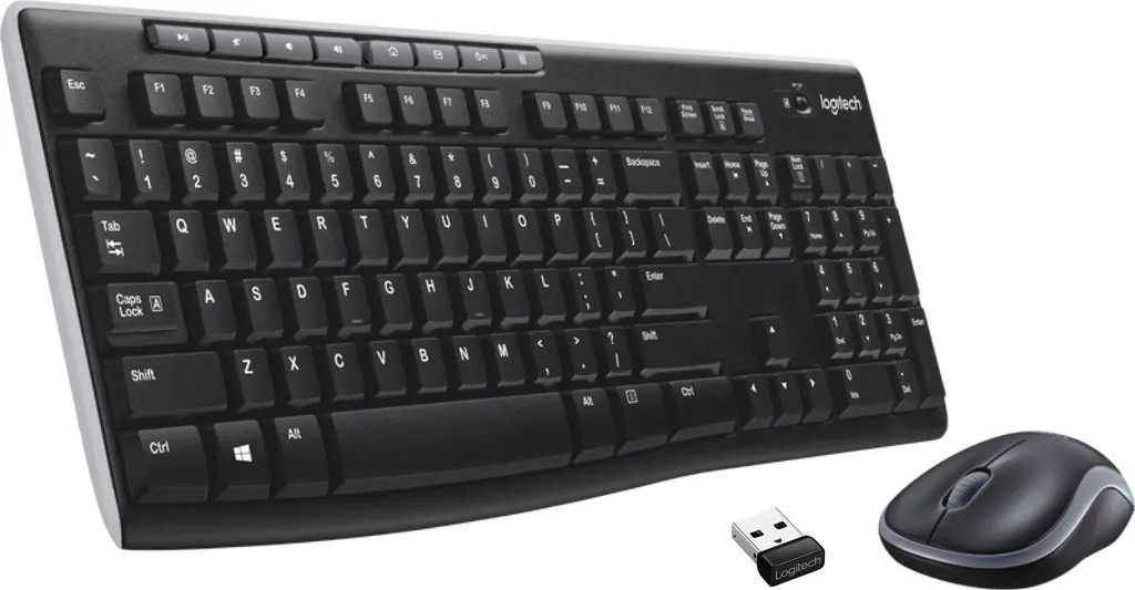 Ensemble Clavier et Souris Sans Fil Logitech MK270 Noir Portée 10m ES