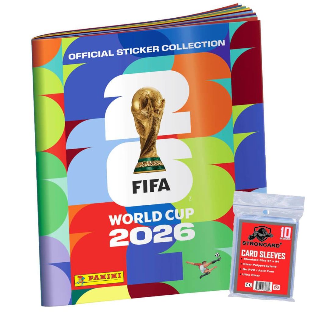 Fifa World Cup 2026 Sticker - WM Sammelsticker - 1 Sammelalbum + 10 STRONCARD Sleeves