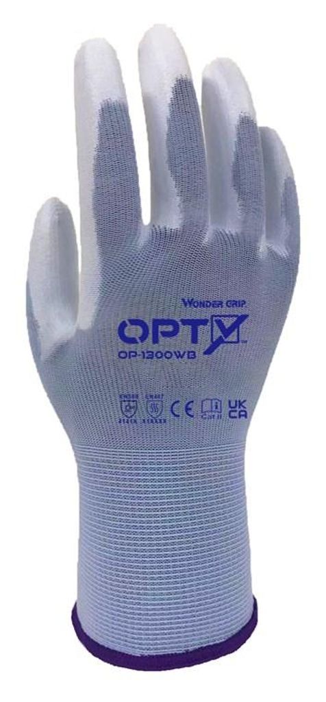 Wonder Grip OP-1300WB Arbeitshandschuhe Opty blau XL/10 (2er Blister)