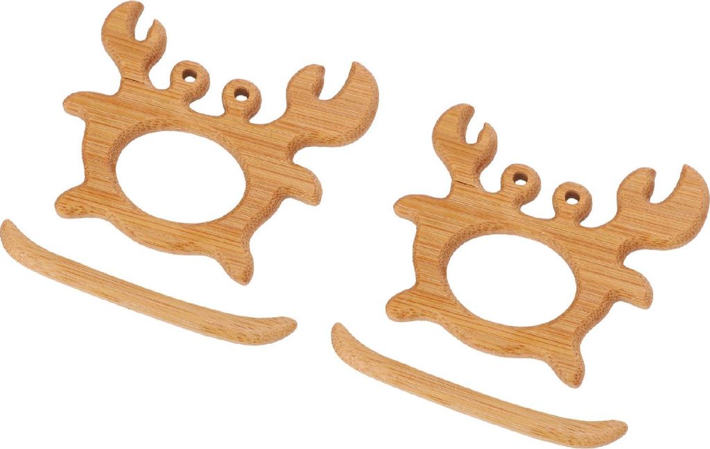 Tier-Anstecknadel Multifunktionale handgefertigte innovative Holz-Anstecknadel mit niedlicher Krabbe für Kleider und Pullover