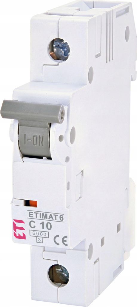 Disjoncteur État 6 1P C10 - 10A - Gris RAL 7035 - Image du produit 