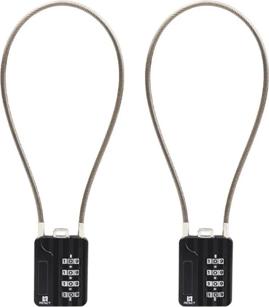 Cadenas Haute Sécurité RESET-200 à Câble Acier Flexible 30 cm Multi-Usage