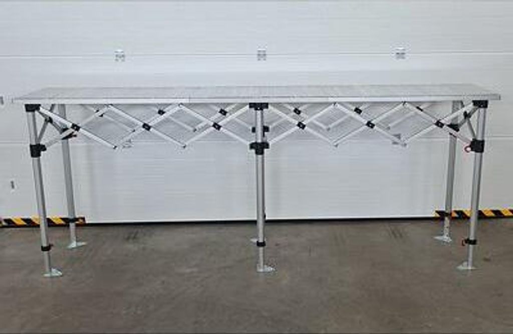 Klappbare Scherentheke ALU 280 cm
