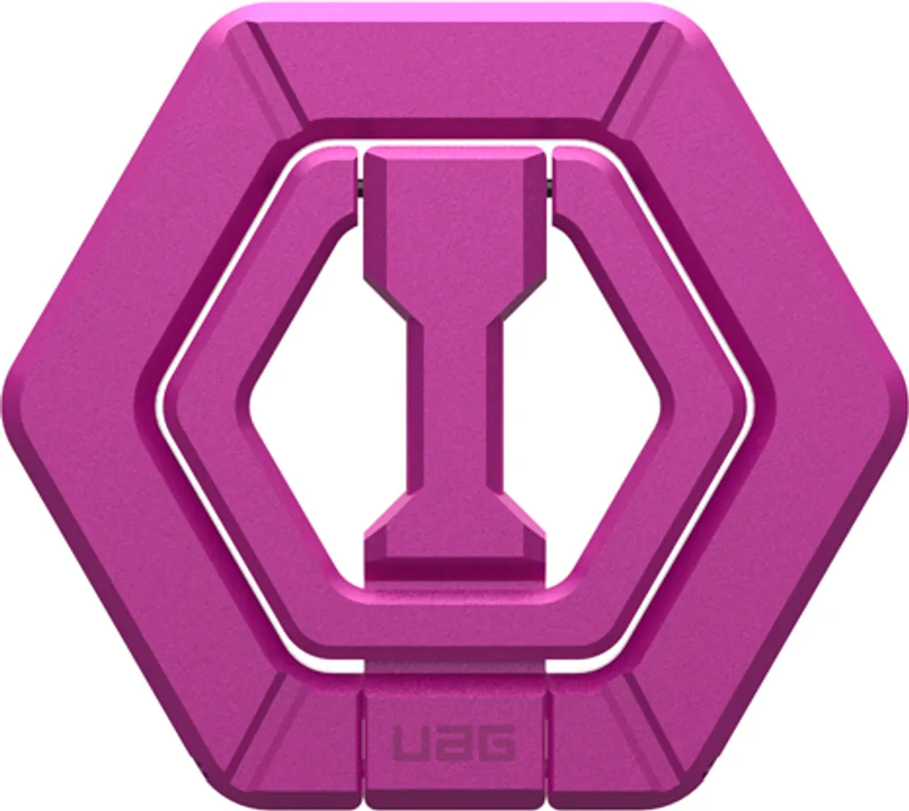 Anneau magnétique UAG rose rotatif et ultra résistant pour coque MagSafe