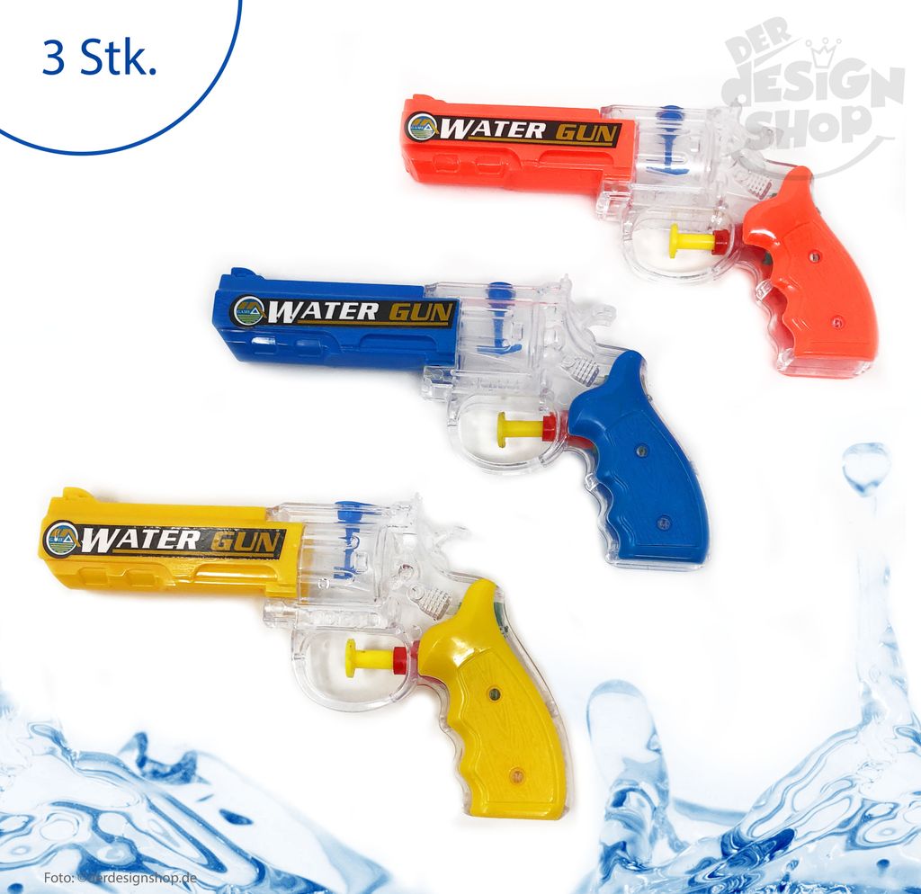 4 Farben 8 x Wasserpistole Wasserspritze Mitgebsel Kindergeburtstag 