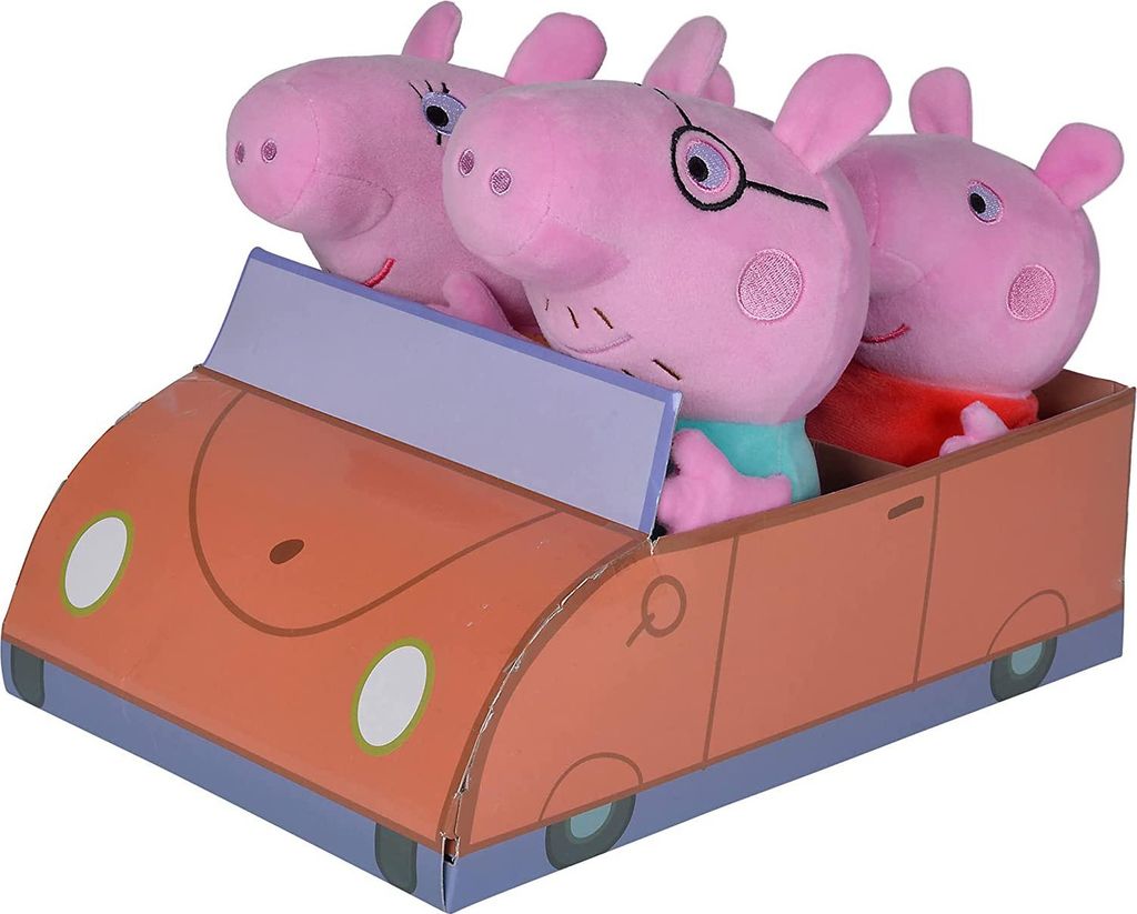 Peppa Pig 4-tlg. Familienset im Auto Produktbild 2