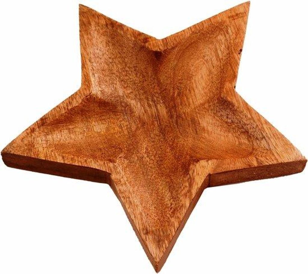 Holzteller 'Twinkling Star' für Obstschalen und Keksständer - Snacks und Früchte (11292)