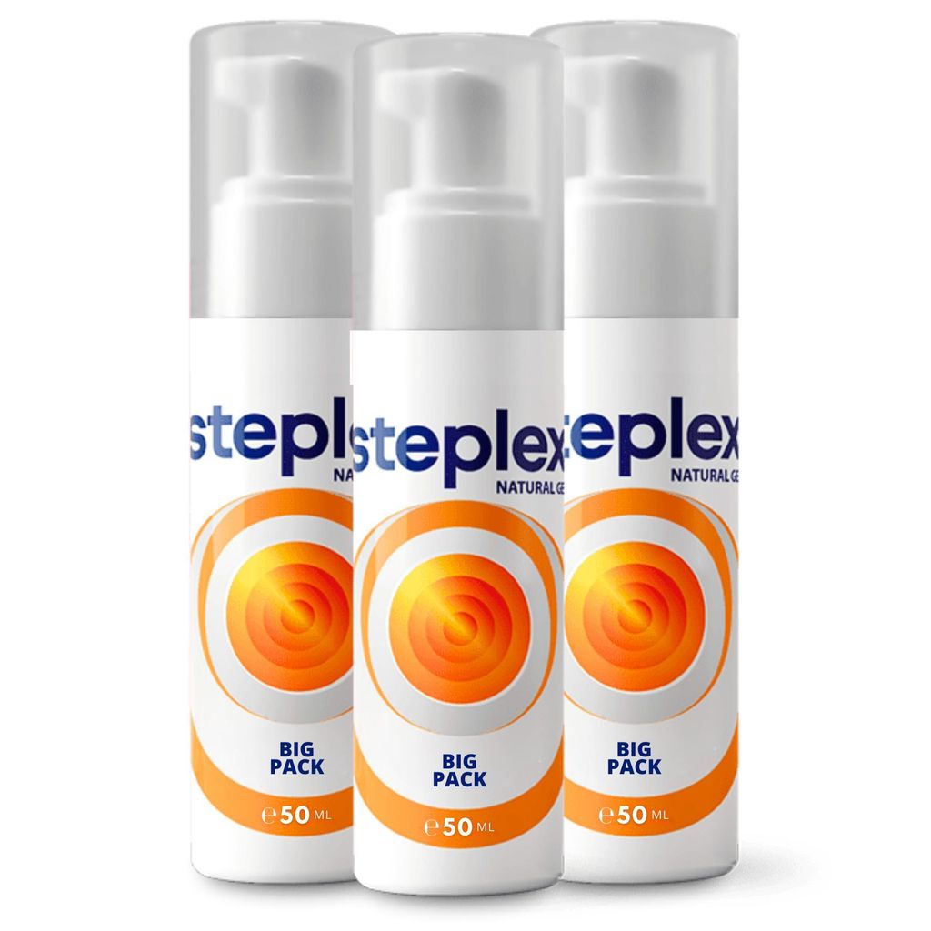 3x Steplex – Gelsalbe für Gelenke, Muskeln und Knochen, 50 ml