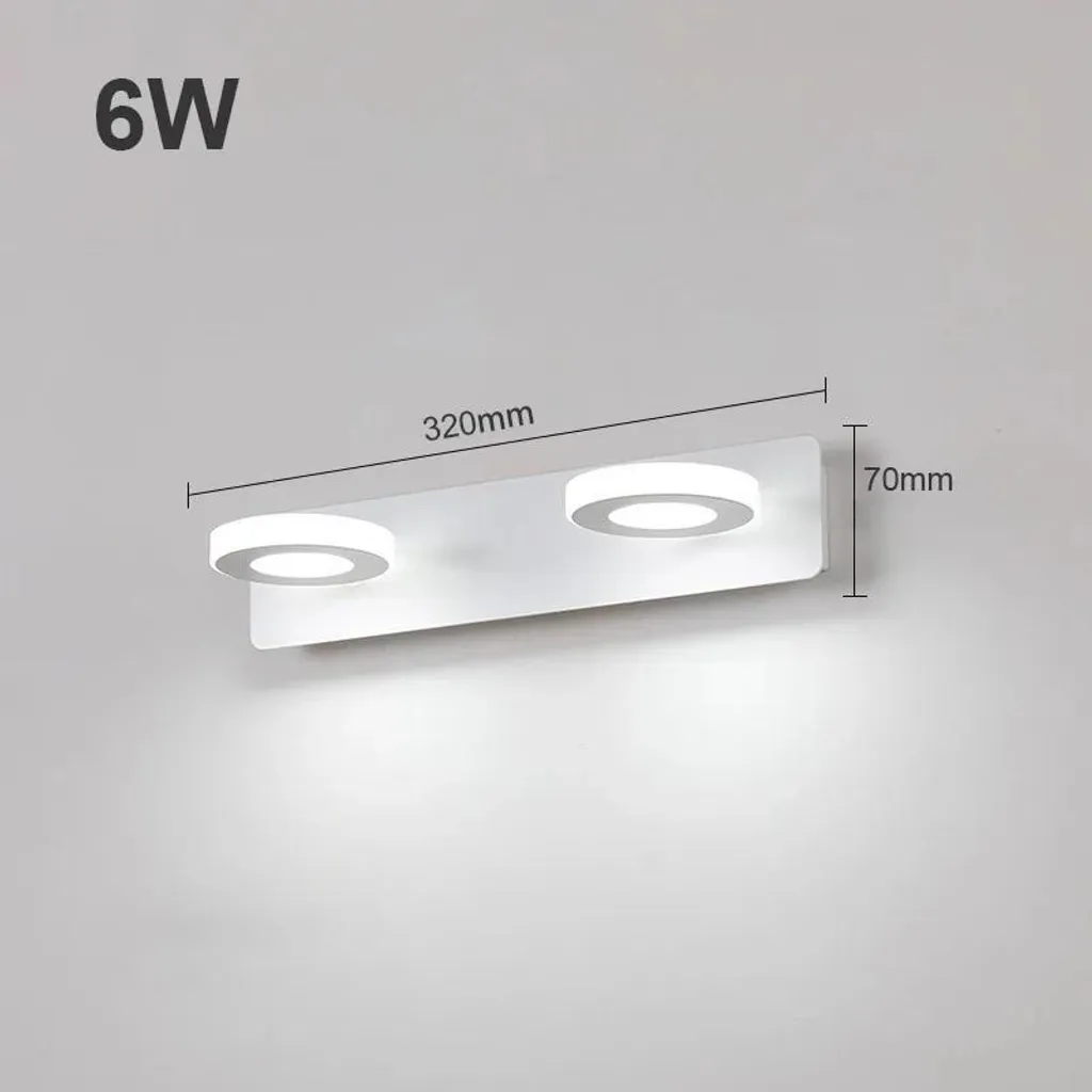 Luminaire applique murale LED design rond blanc pour salon et couloir