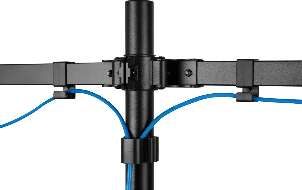 Support Écran PC Double 32 Pouces InLine Fixation Bureau Charge 9kg