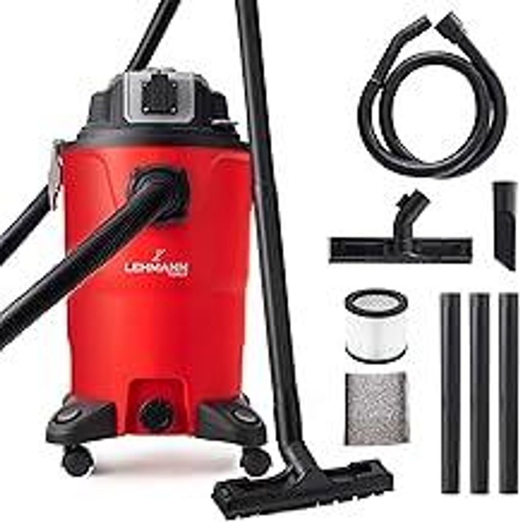 LEHMANN Industriestaubsauger 30L - Nass Trockensauger mit Steckdose - Blasfunktion - Doppelfilteranlage mit HEPA-Filter - Filterrüttler - Allessau...