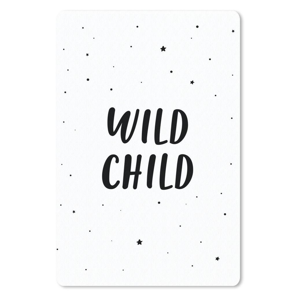 MuchoWow® Mauspad Mousepad Zitate - Wildes Kind - Baby - Produktbild 