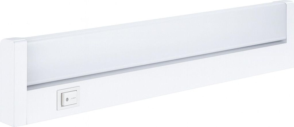 Mueller Licht LED Unterbauleuchte Salto 35 Weiss 5W 3000K Warmweiss 35cm gemuetliche Innenbeleuchtung energiesparend langlebig Kunststoff IP20