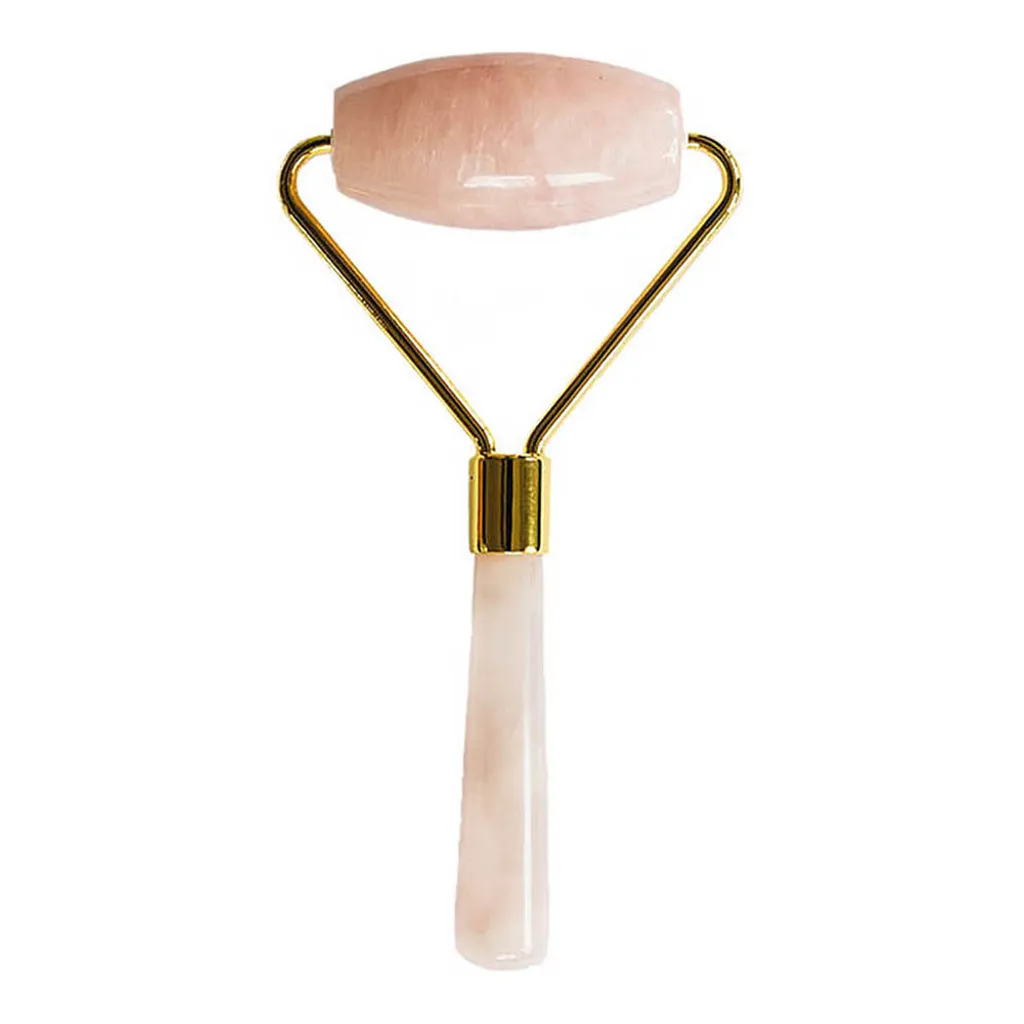 Face Roller Quartz Rose Authentique : Pierre de Soin Effet Fraîcheur