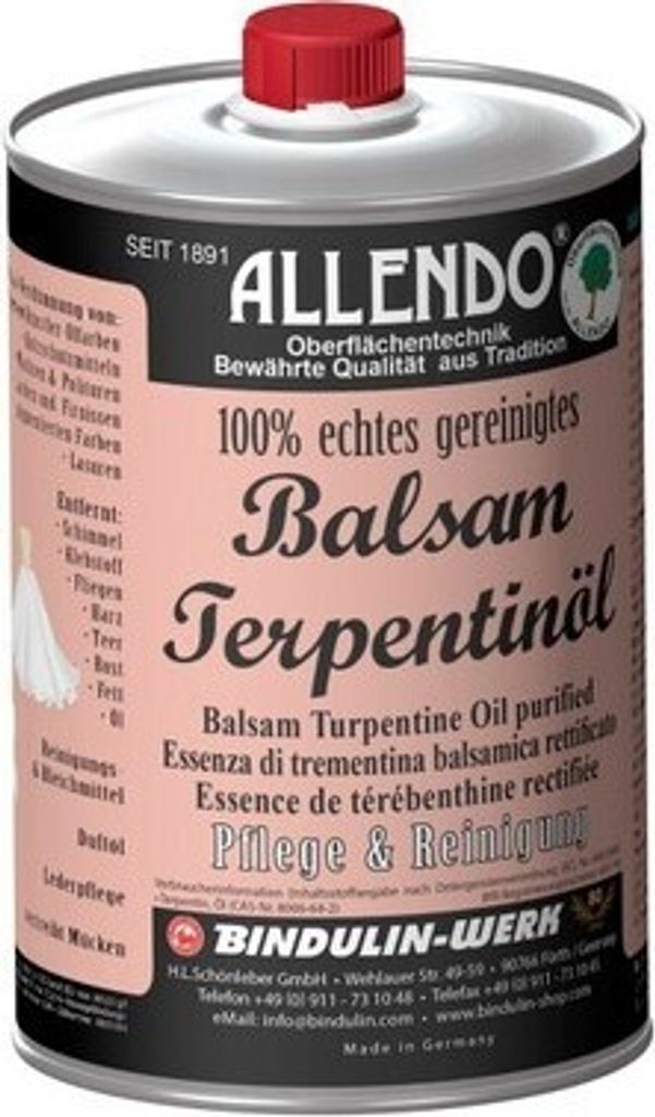 Balsam-Terpentinöl 1000 ml Flaschenaturreines äther. Kiefernöl mehrfach rektifiziert
