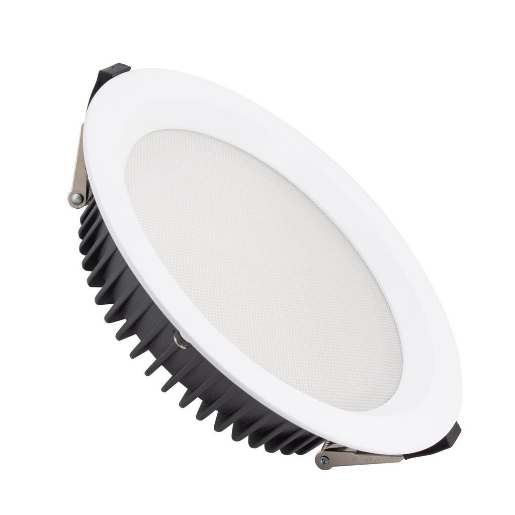 LED Downlight Einbaustrahler 40W Rund Aero 130 lm/W Mikroprismatisch Ausschnitt Ø 200 mm 6000K Kaltweiß