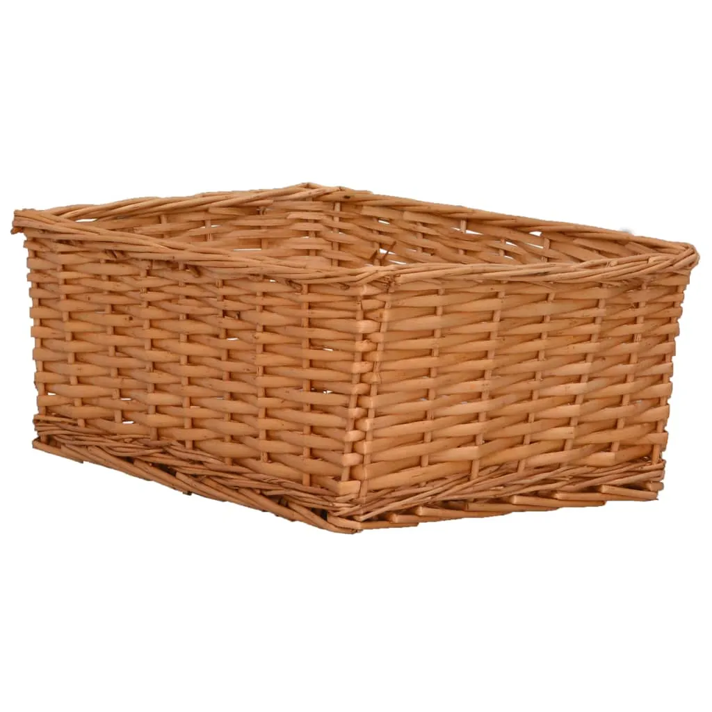 vidaXL Cestini in Vimini Marrone: 4 Pezzi per un Tocco Shabby Chic - 5